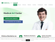 Tablet Screenshot of medicalartcenter.pt